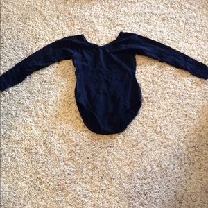 black leotard